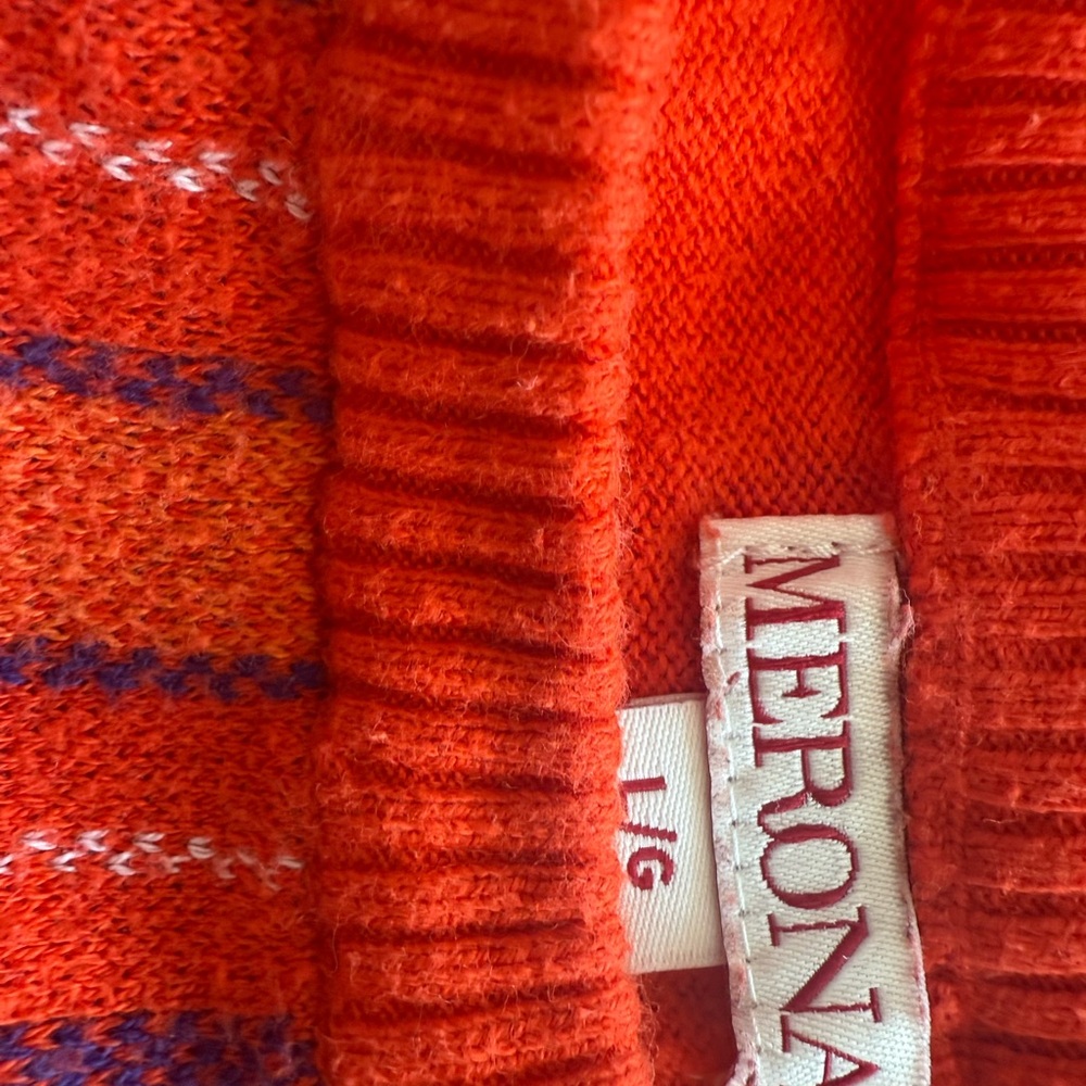 Classic Red Plaid Knit Sweater - Comfortable and Stylish - Picture 10 of 12